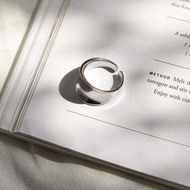 mb-ring2-02078 SV925 ニュアンスカーブ リング シルバー925 | L a