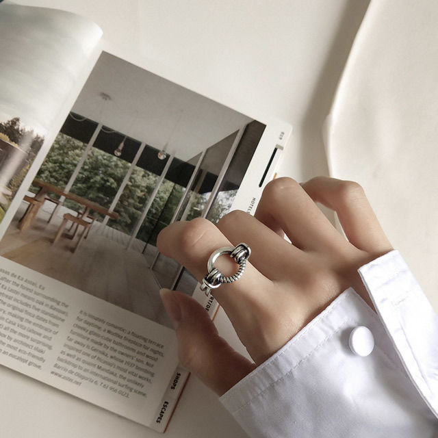 mb-ring2-02077 SV925 リング＆ノットデザイン シルバー925 | L a