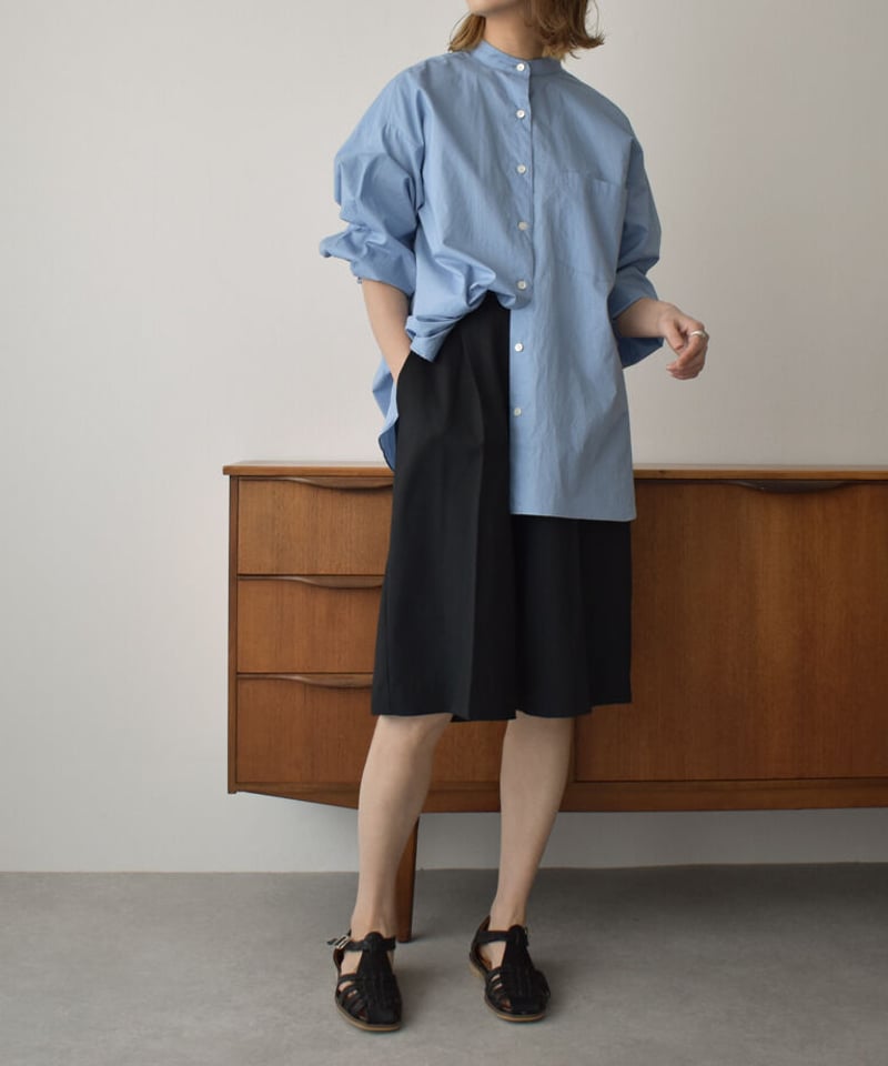 bottoms-04050 日本製 リネンライク 防シワ 接触冷感 ショートパンツ