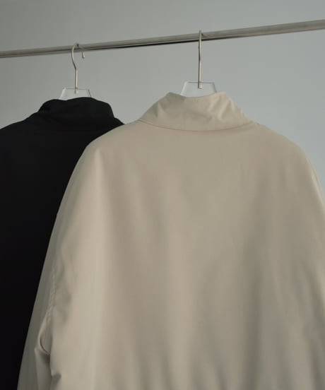 outer-02093　中綿 ボリューム ロングコート　グレージュ　ブラック