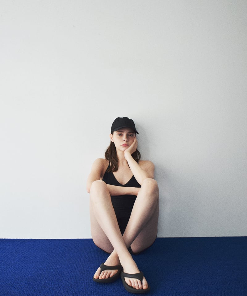 swim-05001 日本製 オールインワン スイムウェア 水着 ブラック | L