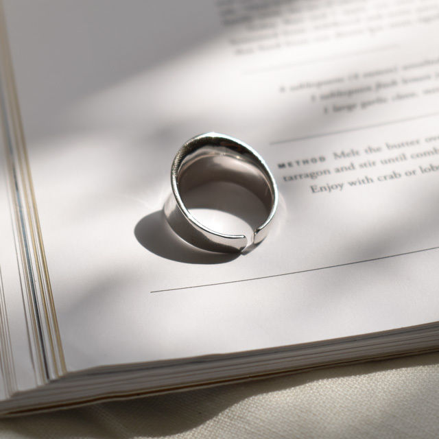 mb-ring2-02078 SV925 ニュアンスカーブ リング シルバー925 | L a