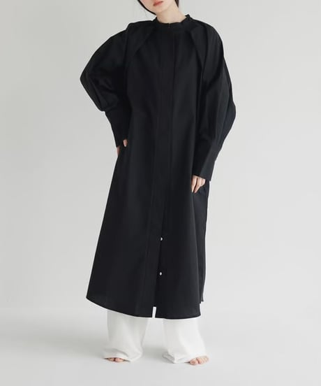 【STUDIO ENUL】raglan sleeve shirt dress　400002
