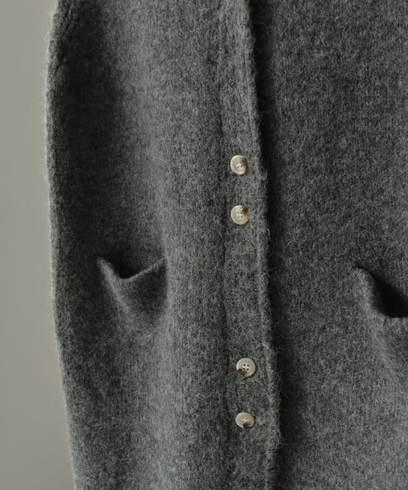 knit-02194 ニットロングベスト ブラウン グレー ブラック | L knit-02194 ニットロングベスト ブラウン グレー ブラック | L