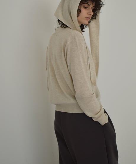 knit-02373　スカーフセット Vネック ニット カーディガン　ベージュ　ブルー　グレー　ブラック