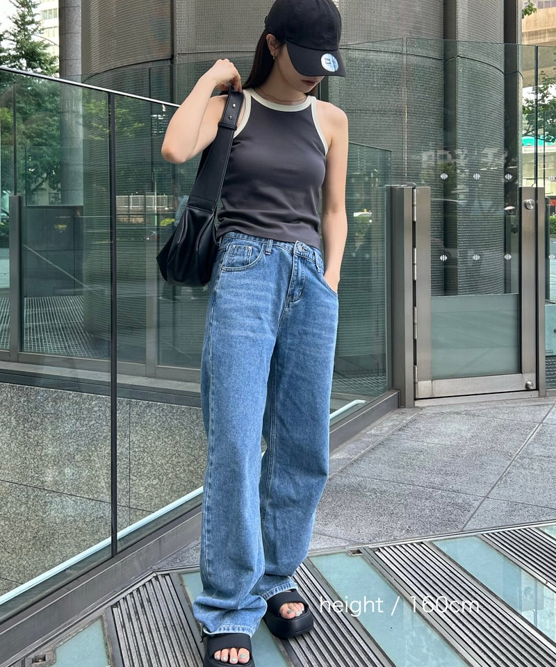 Greedy Brilliant ストレートデニムライトブルー Greedy Brilliant ストレートデニムライトブルー