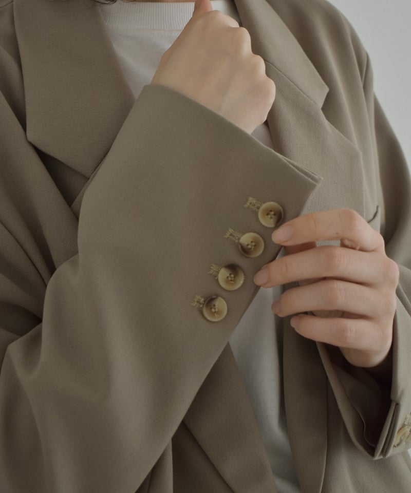 jacket-02028 オーバーサイズ テーラード ジャケット ベージュ | L a v