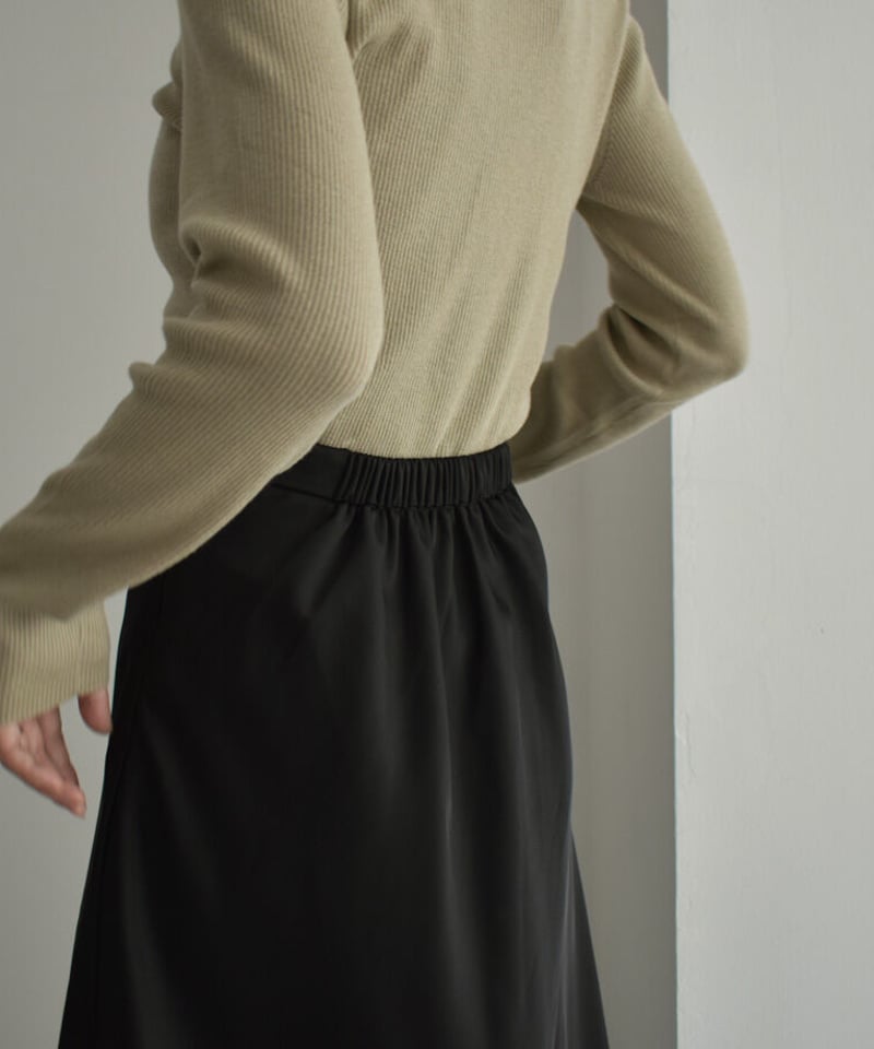 bottoms-12013 サテンロングスカート ブラック | L a v i s h G a bottoms-12013 サテンロングスカート ブラック | L a v i s h G a