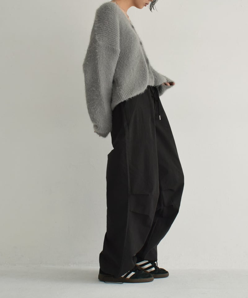 knit-02289 シャギー ニット カーディガン ブルー グレー knit-02289 シャギー ニット カーディガン ブルー グレー