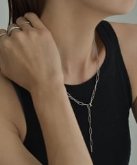 mb-necklace2-02070　ステンレス クリップチェーン ネックレス