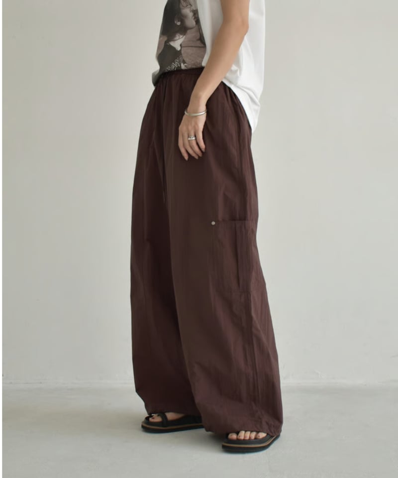 bottoms-02289 ワイドカーゴパンツ ライトグレージュ ブラウン