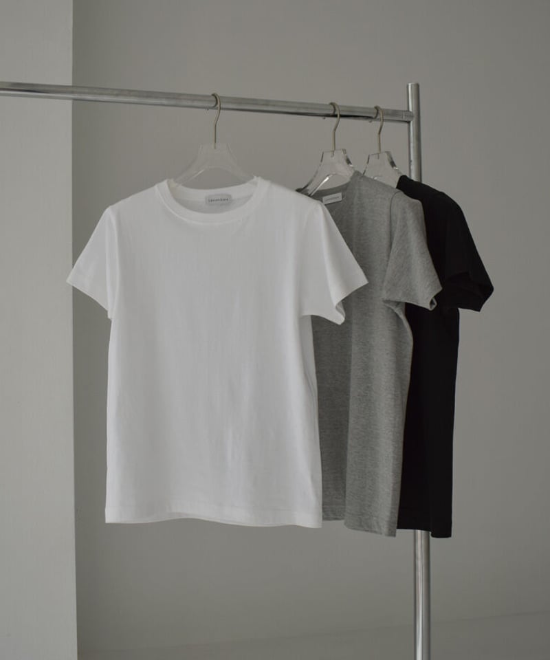 nh-tops-02348 6.2オンス コンパクト無地Tシャツ ホワイト グレー