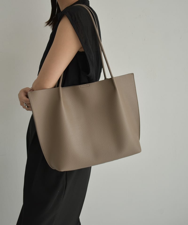 bag2-02652 トート バッグ ポーチ付き エクリュ モカ ブラック | L a v