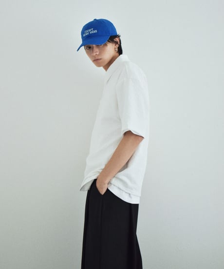 tops-02617U　Seersucker Polo Tops 　White  Charcoal  Navy