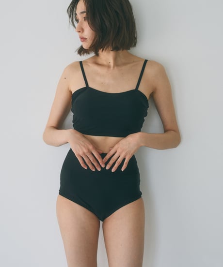 nh-swim-02460　バンドゥ スイムトップス　ホワイト　ブラック