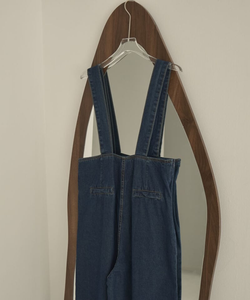 【パブリックトウキョウ】【1度だけ着用】ハイウエストデニムサロペット PUBLIC TOKYO（パブリックトウキョウ）の「ホールデニム