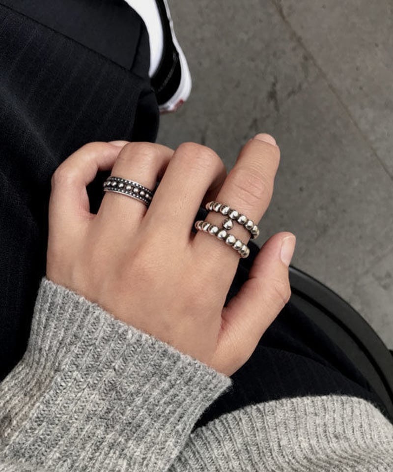 mb-ring2-02035 SV925 シルバーボールリング シルバー925 | L a mb-ring2-02035 SV925 シルバーボールリング シルバー925 | L a