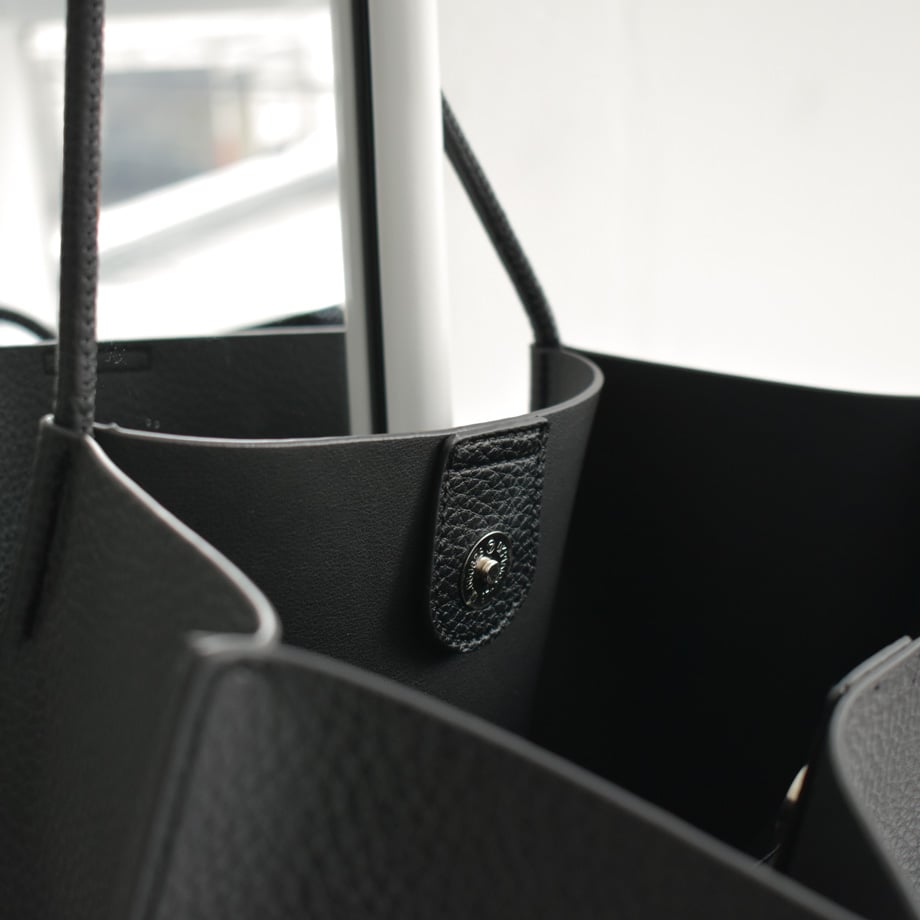 bag2-02652 トート バッグ ポーチ付き エクリュ モカ ブラック | L a v