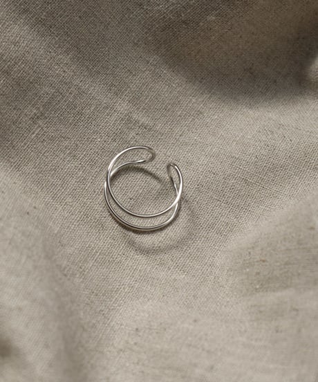 mb-earcuff-02007　SV925　２連イヤーカフ　シルバー925