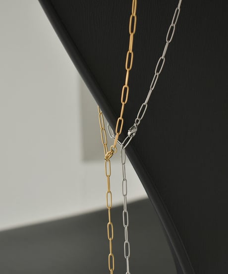 mb-necklace2-02070　ステンレス クリップチェーン ネックレス