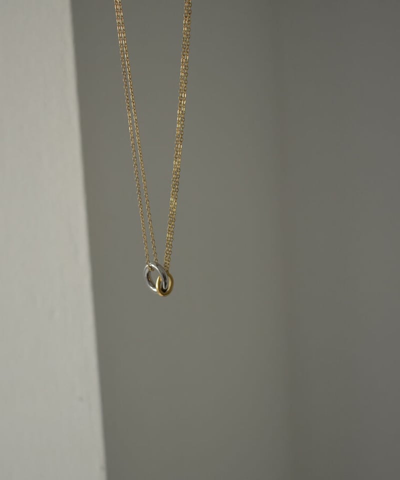 mb-necklace2-02071 ステンレス サークルトップ リンクネックレス | L a