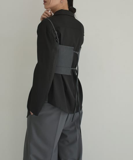 nh-tops-02507　バックストラップ ビスチェ　グレー　モカ　ブラック