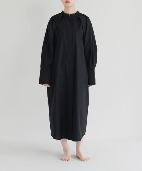 【STUDIO ENUL】raglan sleeve shirt dress　400002