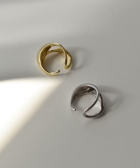 mb-ring2-02145　SV925　stud linkリング　シルバー925　ゴールド