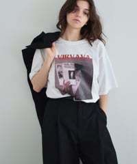 nh-tops-02532　フォトグラフィック Tee　ホワイト　ブラック