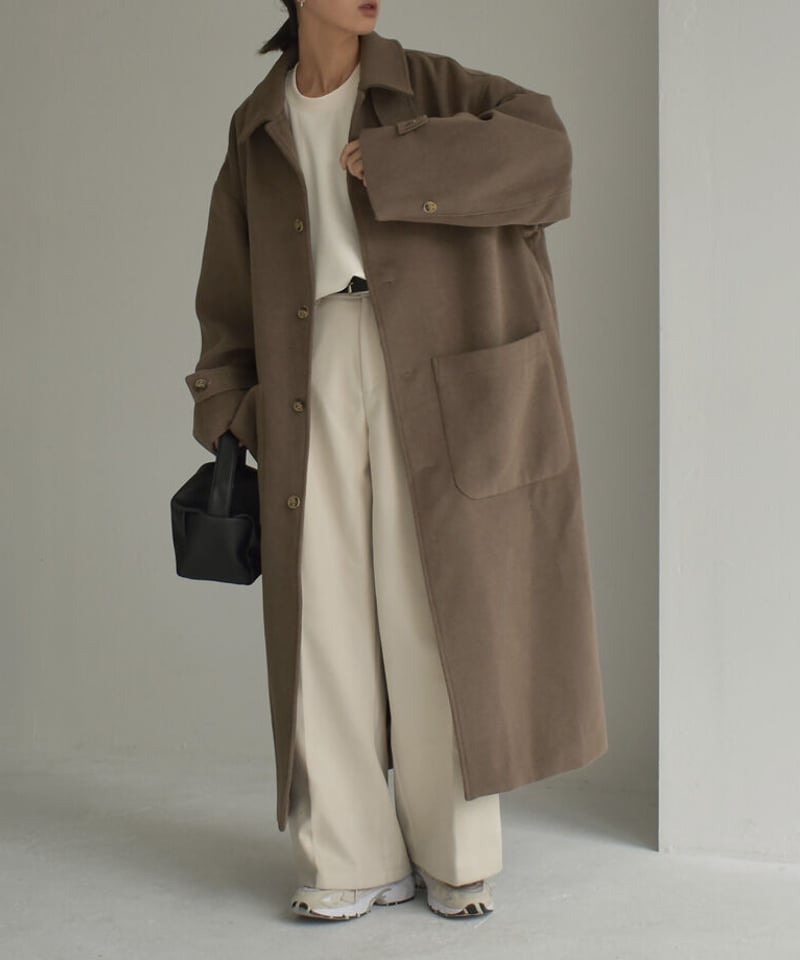 yoke 3WAY BAL COLLAR SHARE よっ COAT・BEIGE yoke 3WAY BAL COLLAR SHARE よっ COAT・BEIGE