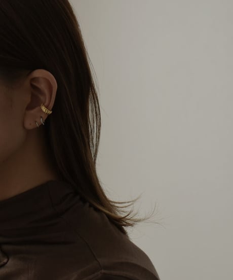 mb-earcuff-02014　SV925　スパイラル イヤーカフ　シルバー925  ゴールド