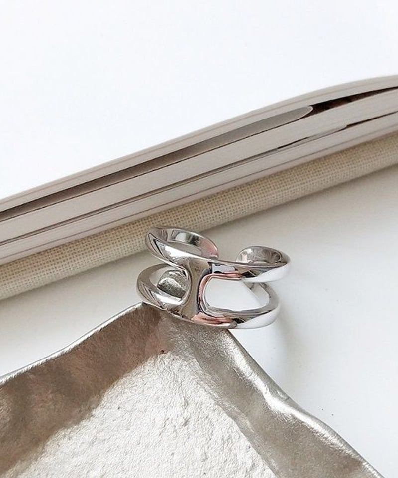 mb-ring2-02065 SV925 センターバーリング シルバー925 | L a v