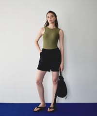 swim-02458　アシンメトリーデザイン ワンピース　水着　カーキ　ブラック