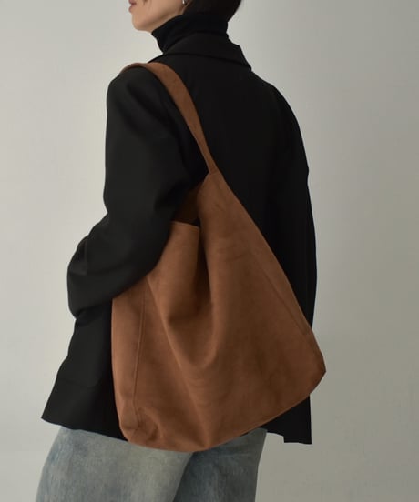 bag2-02658　フェイクスエード ワンショルダー バッグ　ベージュ　ブラウン　ブラック