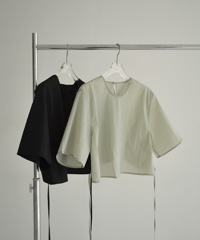 tops-02497 ストレッチ ナイロン シアー ハーフスリーブ プル tops-02497 ストレッチ ナイロン シアー ハーフスリーブ プル