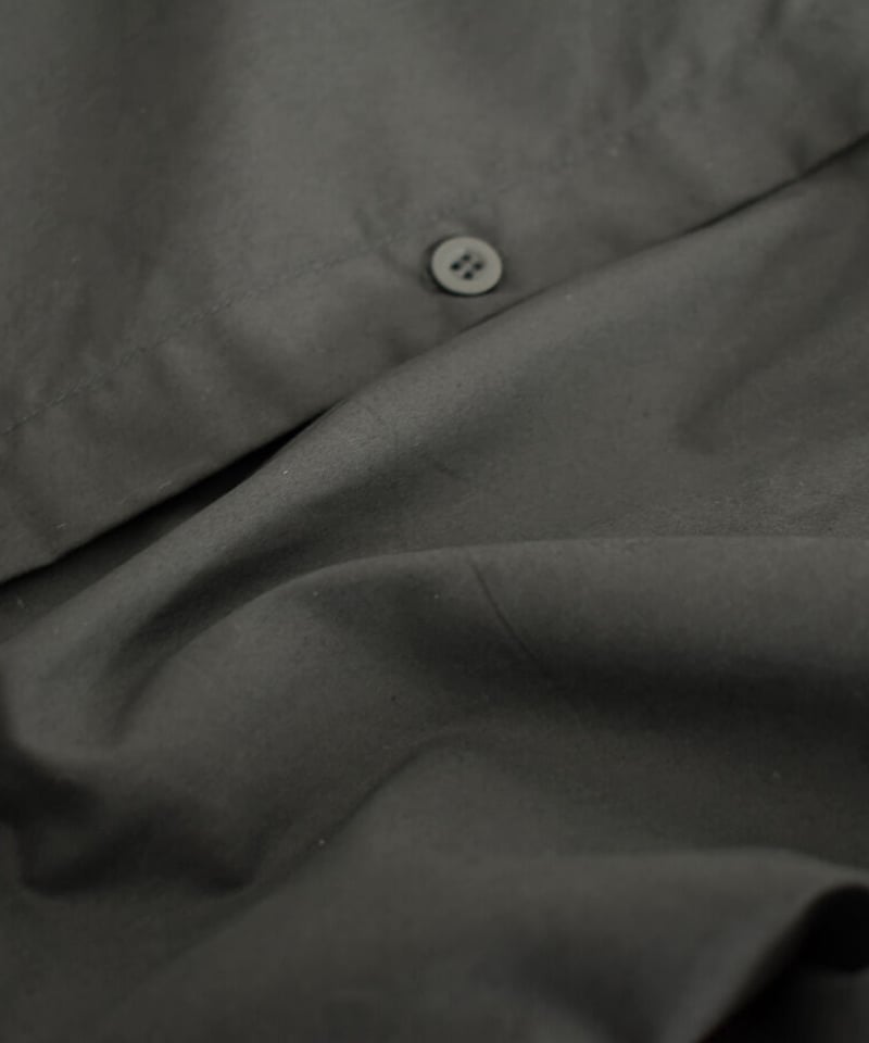 onepiece-12007 バルーンスリーブ シャツワンピース ブラック