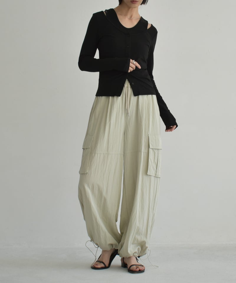 nh-tops-02537 レイヤード ツイン トップス ブラック | L nh-tops-02537 レイヤード ツイン トップス ブラック | L