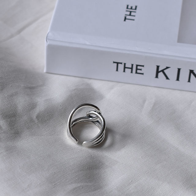 mb-ring2-02113 SV925 ボリュームクロスラインリング シルバー925 |