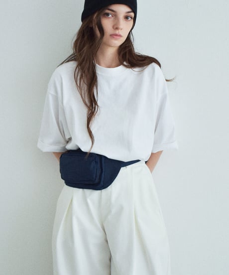tops-02619U　8.1oz オーバーサイズ 無地 Tシャツ　ホワイト　ブラック