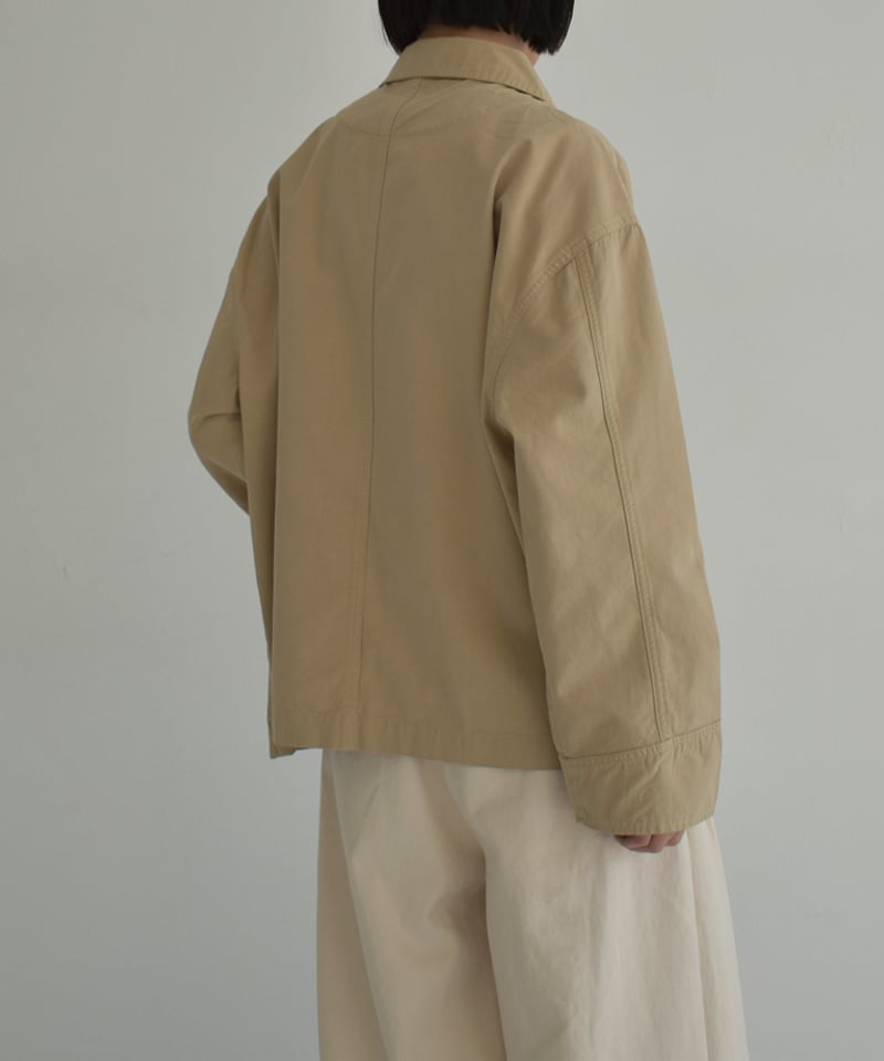 outer-02086 ステンカラー ショートコート ベージュ ブラック outer-02086 ステンカラー ショートコート ベージュ ブラック