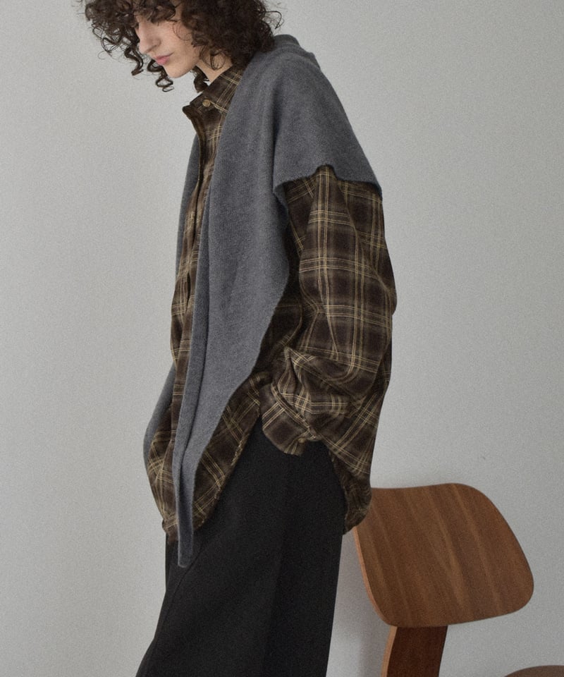 tops-02576 フランネル チェックシャツ ブラウン ブラック | L a v i s