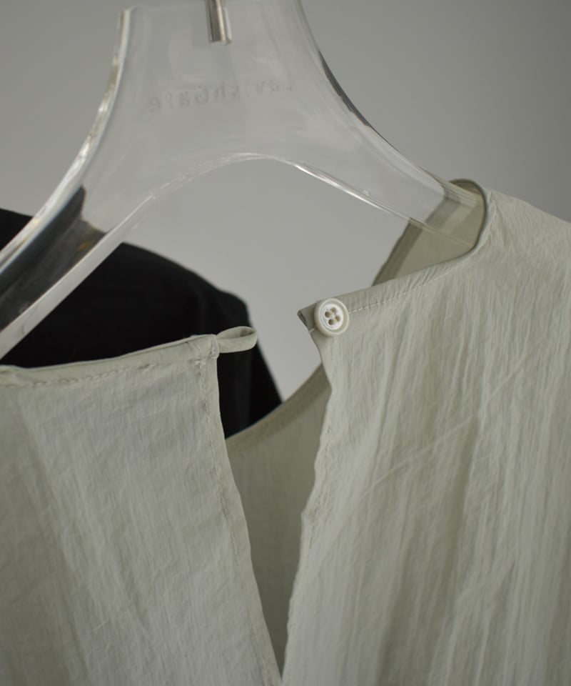 tops-02497 ストレッチ ナイロン シアー ハーフスリーブ プル