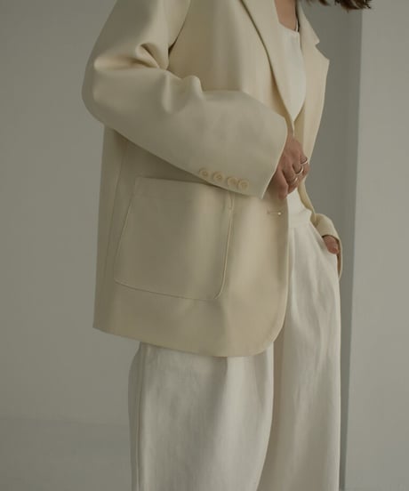 jacket-02012　テーラードジャケット　エクリュ