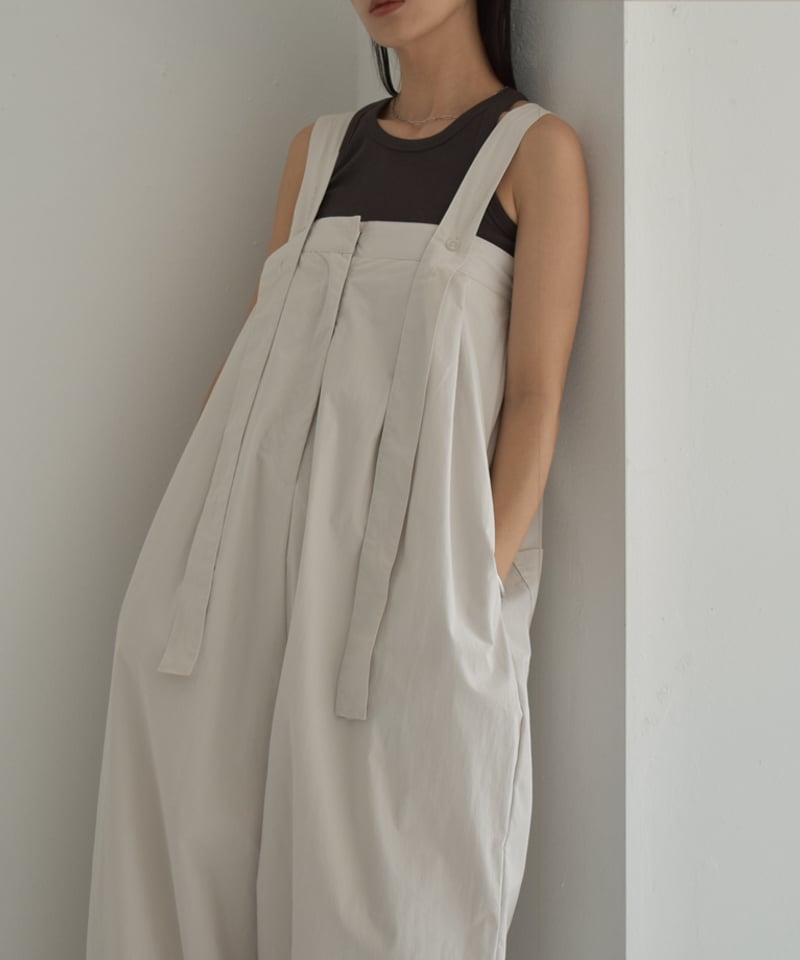 美品✨ #FR2 4GOLF トレーナー プルオーバー 裾絞り ベージュ L onepiece-12014 コットンナイロン 裾絞りワイドサロペット