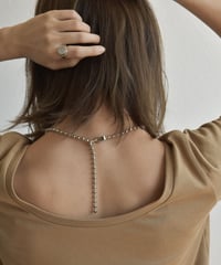 mb-necklace2-02033　日本製　ボールチェーン ネックレス　5mm玉　ショートタイプ　☆WA04