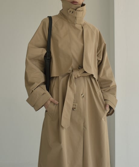 coat-13006　撥水 トレンチコート　ベージュ