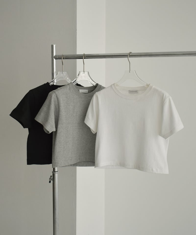 nh-tops-02462 6.2オンス クロップド コンパクト無地Tシャツ