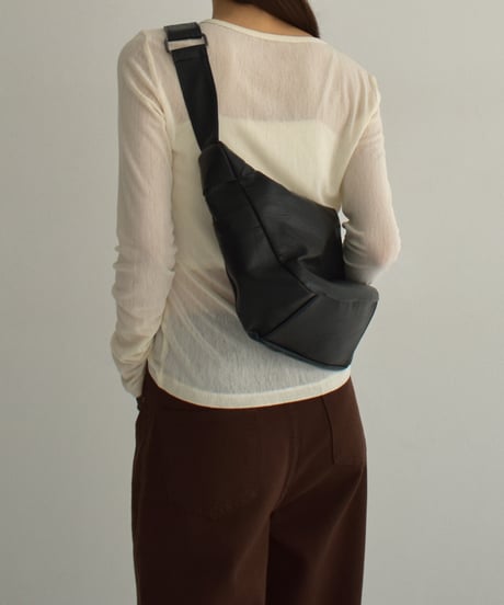 nh-tops-02569　ロングスリーブ シアーカットソー　エクリュ　グレー　ブラウン　ブラック