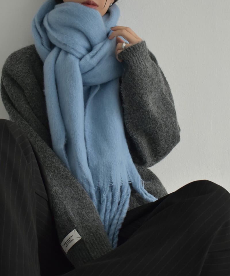 新品 enchar エンチャール　ボアボリュームショールマフラー【モカ】 新品 enchar エンチャール ボアボリュームショールマフラー【モカ】