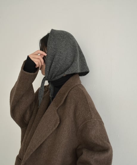 ノンネイティブ　ネックウォーマー　モヘア　ベージュ ノンネイティブ ネックウォーマー モヘア ベージュ